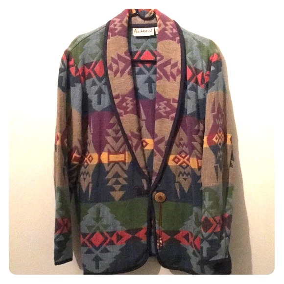 Flashback Medium Geometric Tribal Light Jacket